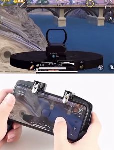 K21 gamepad eat Chicken artifacts triger metal keys four-finger linkage game handle peace elite game