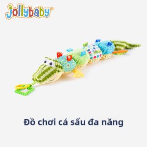 Jollybaby | Đồ Chơi Rắn Sóc Hình Cá Sấu Dành Cho Bé 0-1 Tuổi