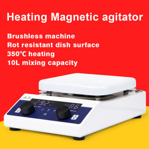 MS800Pro Magnetic Stirrer Hot Plate 10L Magnetic Mixer Digital Display Heating Stirrer Auto Reverse Count Down Mixer 10-2000rpm
