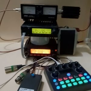 PTT BOX SOUNDCARD V8S TO MIXER AUDIO UNTUK RIG ICOM 2100 2200 2300H