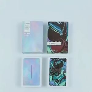 Bộ Bài Tây FLUID COLOR họa tiết kiểu nhật thiết kế mới lạ - Bài Poker giấy cứng màng nhựa Cao Cấp