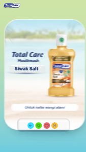 Cairan Pembersih Mulut / Mouth Wash Total Care 250 Ml Varian Cool Mint Lemon Herbs Siwak Salt Coffee Drinkers Whitening