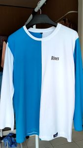 RINES T-SHIRT 2 WARNA KOMBINASI LENGAN PANJANG BAHAN KATUN TEBAL ADEM LEMBUT DAN NYAMAN