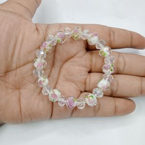 Gelang Tangan Kristal Murano 10mm Elastis