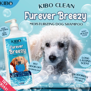 Kibo Clean Furever Breezy Moisturizing Pet Shampoo Ocean Breeze 200ml long lasting scent pet odor remover cat dog