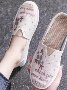 Giày Vải Bắc Kinh Mùa Hè Thu Mới Giày Vải Thường Ngày Cho Nữ Giày Vải Chống Trượt Đế Mềm Thoải Mái Thoáng Khí Giày Đơn