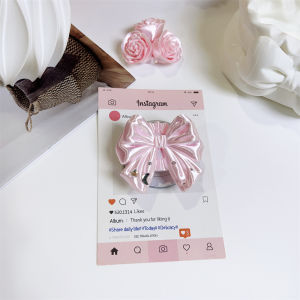 INS 3D Star Moon Bow Ổ Cắm Từ Tính Cho iPhone Samsung Xiaomi - 360 °   Giá Đỡ Điện Thoại Xoay Được Có Thể Mở Rộng Chống Trượt