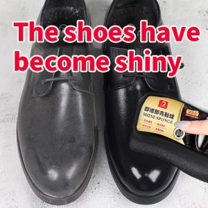 Quick Shine Sponge Shoe Cleaner - Portable Colorless Leather Care Sponge Shoe Polish Brush - Suitable for Leather ClothingShoes