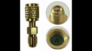 1/2PCS R32 R454B Refrigerant Brass Adapter 1/4" Female To 1/4" Male Reverse Thread Fitting For R32/R454B Connector Tool
