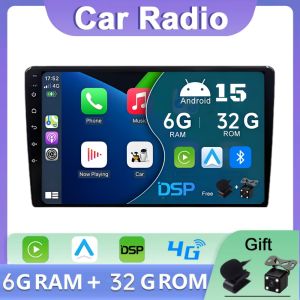 【ฟรีกล้องสำรอง CCD 】 EVean แอนดรอยด์15 9/10 ”อเนกประสงค์แบบสเตอริโอรถยนต์2DIN หัวรถยูนิตเครื่องเล่นมัลติมีเดียหน้าจอสัมผัส QLED พร้อมมิเรอร์ลิงก์ Wifi