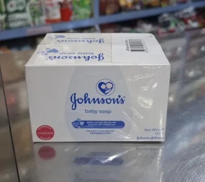 Johnsons baby soap สบู่ก้อนเด็กจอห์นสัน เบบี้โซฟ ปริมาณสุทธิ 120 กรัม×2 ก้อน/ปริมาณสุทธิ 75 กรัม/4 ก้อน (เลือกขนาด)