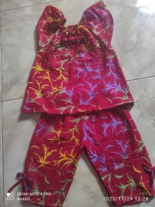 setelan rayon anak/baju santai anak/baju ganti adem