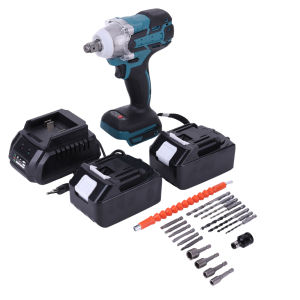 [Vktech]25pcs 600 Nm Torque Brushless Impact Wrench for Makita Electric Rattle Compact Power Tool for Truck Mower Car Repair