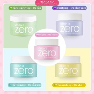 Sáp Tẩy Trang Banila Co Clean It Zero Cleansing Balm Pore Clarifying Màu Xanh Lá Da Dầu Mụn Lỗ Chân To 100g [CHÍNH HÃNG] Tẩy Trang Nhanh Và Hiệu Quả - Lazada