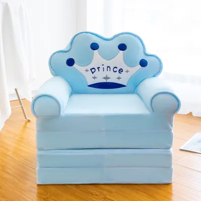 Foldable Three-layer Sofa Bed for Kids Cartoon Cute Nursery Baby Small Sofa Detachable Washable Lazy Chair Childrens Furniture