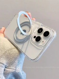 Kabarton Magnetic Absorption Phone Case for Apple 15 17Pro New iPhone 16Pro Max Men Women 14Pro with Rotating Stand 13 Transparent Very Good Looking 2025 Small High-End Feeling