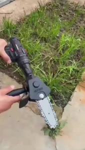 OLOEY | 4/6Inch Electric Drill to Electric Chain Saw Adapter Home Portable Chainsaw Wood/Plastic/Metal Cutting/Woodworking Trimming Tool