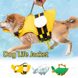 Sentexin Dog Life Jacket Vest for Flotation in Pool Beach Lake Buoyancy Dog Safety Vest for Swimming Reflective Dog Swimsuit