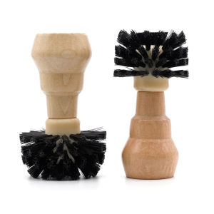 51/54/58mm Portafilter Cleaning Brush Professional Barista Espresso Coffee Cleaning Brush Tool with Wooden Handle