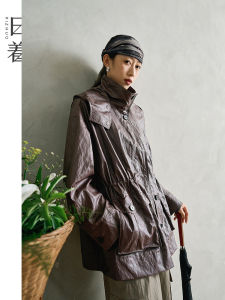 Heroic Style High-end Casual Waist-cinching Loose Mid-long Trench Coat