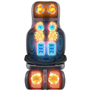 JAIYORL เก้าอี้นวดเต็มตัวเบาะนวดสําหรับหลังเท้าปวดนวดอุ่นความร้อนการสั่นสะเทือนหลังนวด