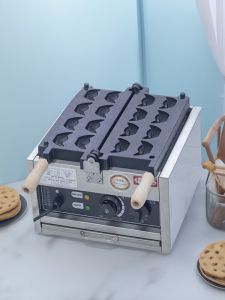 Commercial Gold Yuanbao Bread Machine Stall Snack Equipment Waffle Iron Stainless Steel Kitchen Appliance for Business Use