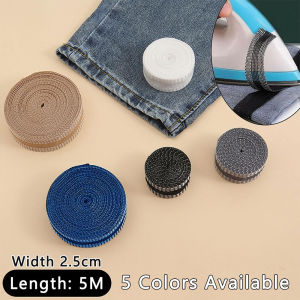5M 5 Color Self-Adhesive Pants Hem Pastes Tape Trouser Edge Iron-on Pant Shorten Repair Jean Hemming Tape For DIY Sewing Fabric