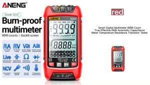 [ToolOutlet]🛠️ANENG SZ01 SZ02 สมาร์ทดิจิตอลมัลติมิเตอร์ 6000 9999 นับค่า True RMS เครื่องวัดอุณหภูมิความต้านทานทรานซิสเตอร์เครื่องทดสอบ