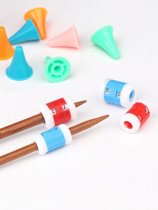 Protective Knitting Needle Counter Sweater Needle Stopper Anti Slip Counting Device for Knitting Yarn Needles Silicone Made