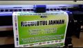 PRINT CETAK SPANDUK BANNER WARUNG MAKAN WARNA MERAH FREE DESAIN. 