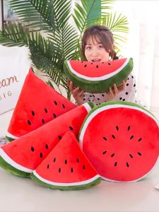 GUAIBUDIAN | Realistic Watermelon Soft Stuffed Pillow Plush Toy