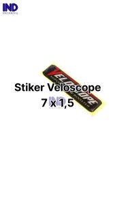 Stiker Veloscope Stiker Emblem Filter Timbul Veloskop 3D Resin Karet 15x7 Cm Senti meter 15 x 7