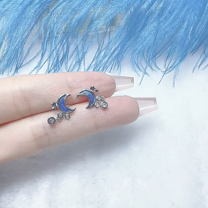 Bông tai nữ hình sao nhỏ xinh bạc S925 - HT368 Phụ kiện thời trang việt