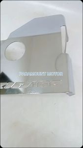Cover Mesin Chrom & Tutup Pelindung Bawah Mesin VARIO 160 Model Bulat Chrom