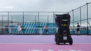 PUSUN PT-9001Pro Advanced Tennis Ball Machine | Smart Trainer with Custom Drills | Variable Speed & Spin | Full Court Coverage | High Capacity | Endurance Battery | Easy to Carry | Pro & Amateur(Send 100 tennis balls)网球发球机网球训练机