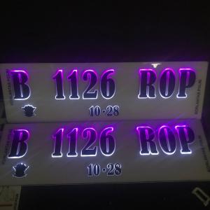 Plat Mobil led timbul