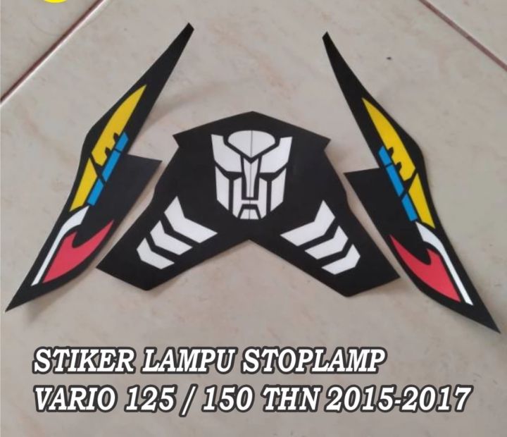Stiker Sticker Lampu belakang Stoplamp Vario 2016 2017 Lengkap dengan ...