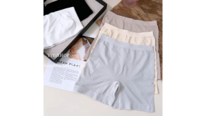 [YiYiSHOP] L-XL Modal Seamless High Elastic Anti-exposure Safety Pants 45-100KG 莫代尔无缝高弹力防走光安全女士内裤