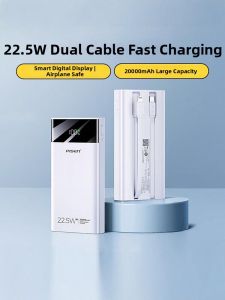 PISEN | Certified Dual Cable Quick Charge Power Bank 20000mAh