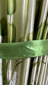 Gorden jendela kamar blackout minimalis import motif bunga tulip panjang 230cm
