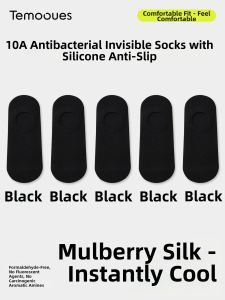 Anti-slip Silk Ankle Socks Thin Style