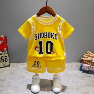 Boys Summer Fashionable Clothing Short Set for Toddlers And Babies Age 1-3 Years Old Trendy Outfit Male Childrens Wear