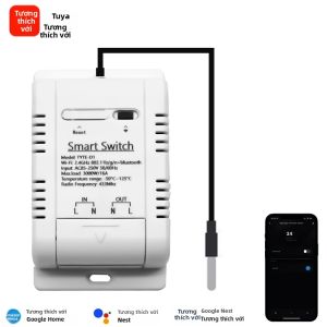 Công Tắc Điều Khiển Nhiệt Độ Thông Minh Tuya Wifi 16A 3000W Với Chức Năng Giám Sát Nhiệt Độ Và Hẹn Giờ - Cảm Biến Thông Minh Để Theo Dõi Điện Năng Tiêu Thụ