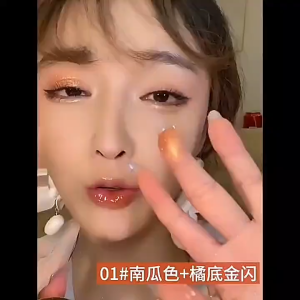 【COD】Eyeshadow Palette 2 Warna Dengan Glitter Tahan Air dan Tahan Lama Eyeshadow Gliter