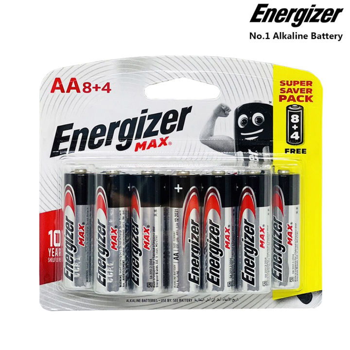 Pin AA, AAA Energizer Alkaline Max - Pin Tiểu E91, Pin đũa E92 Vỉ 12 ...