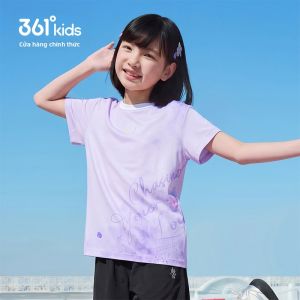 361° | Quần Áo Knitwear Tay Ngắn Hút Ẩm Nhanh Như Trong Siêu Thị Cho Bé Gái