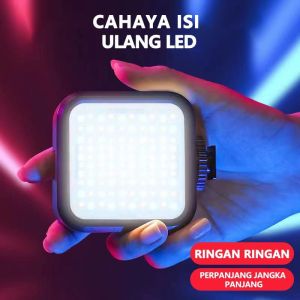 SR - Lampu LED mini video light for camera DSLR lampu lightled AY-49S smartphone video lighting lampu selfie led ring light flash kamera