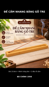 Đế Cắm Nhang Bằng Gỗ Tre / Wooden Incense Holder