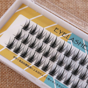 Thick Black Single Cluster Fake Eyelashes for Women Mixed Blood Long Stem Brush Precision Instrument Brush Household Cleaning Tools