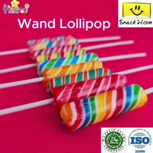 (HALAL) Snack21 Fantasy Wand Lollipop Candy - No Artificial Sweeteners - R019 (D:2cm x L:7cm)